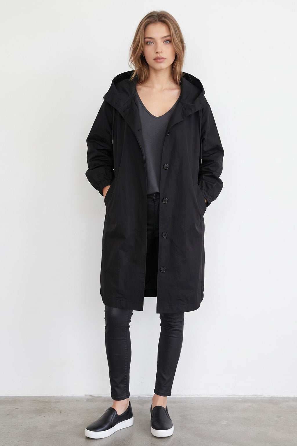 Women's Lightweight Hooded Jacket Breathable Everyday Layer - 5
