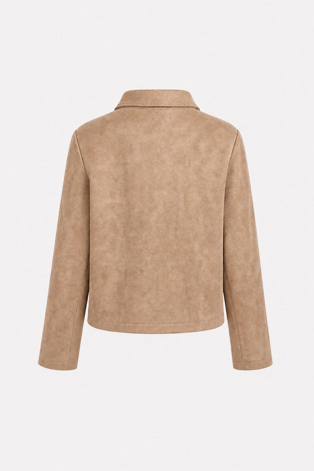 Khaki Knit Jacket With Button Pockets - 5