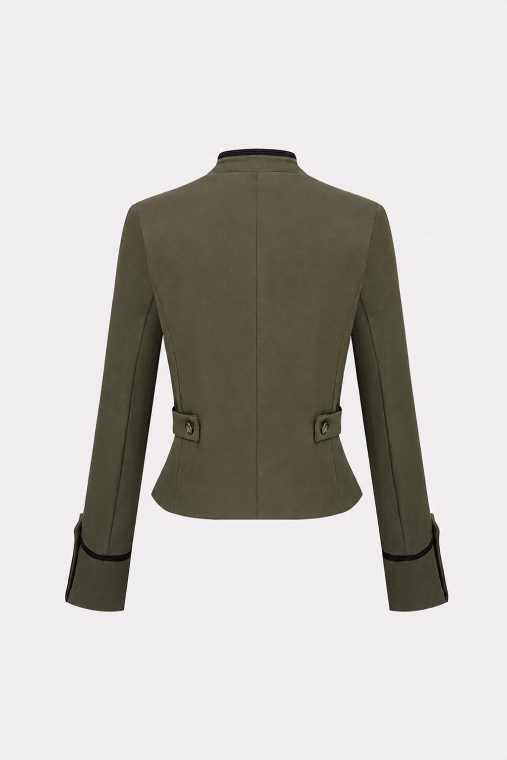 Polyester Military Jacket With Frogging Trim - 5