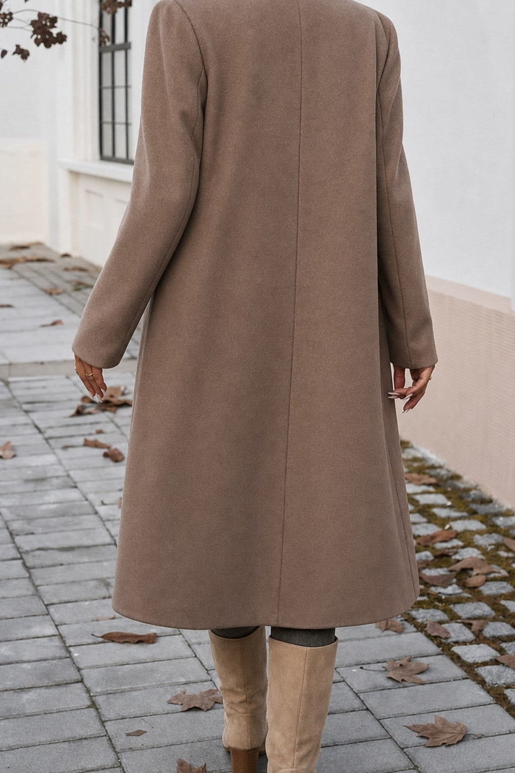 Tailored Longline Coat Warm, Pocketed Everyday Wear - 6