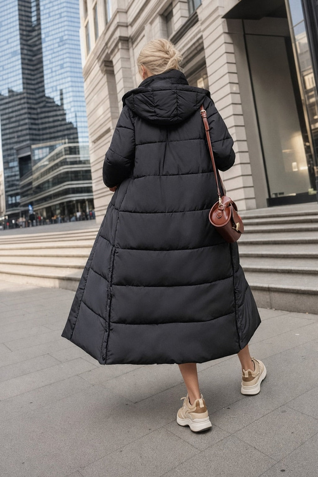 Warm Wool Blend Winter Coat with Tailored Fit - 6