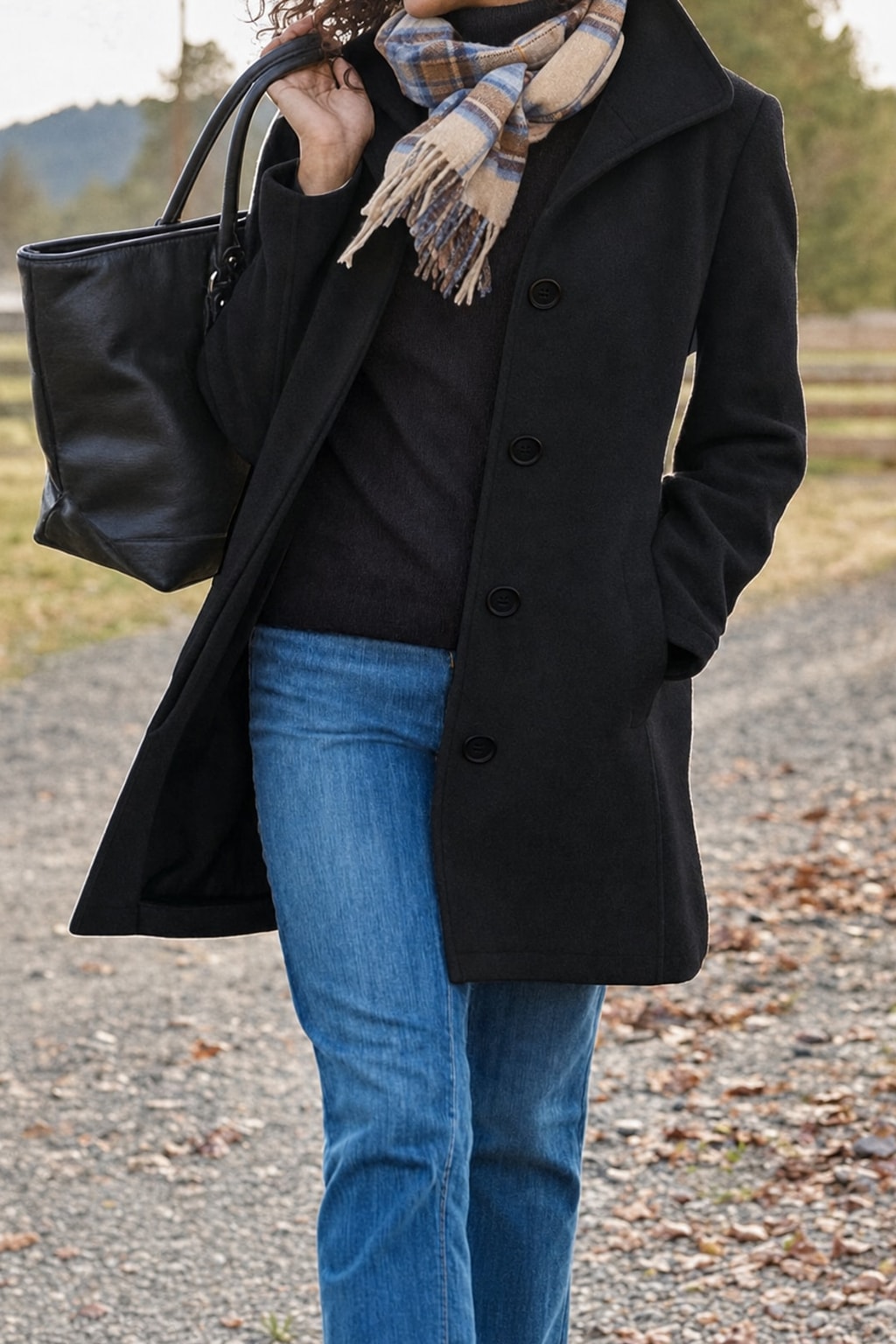 Turndown Collar Coat Tailored Fit for Cozy Everyday Wear - 6