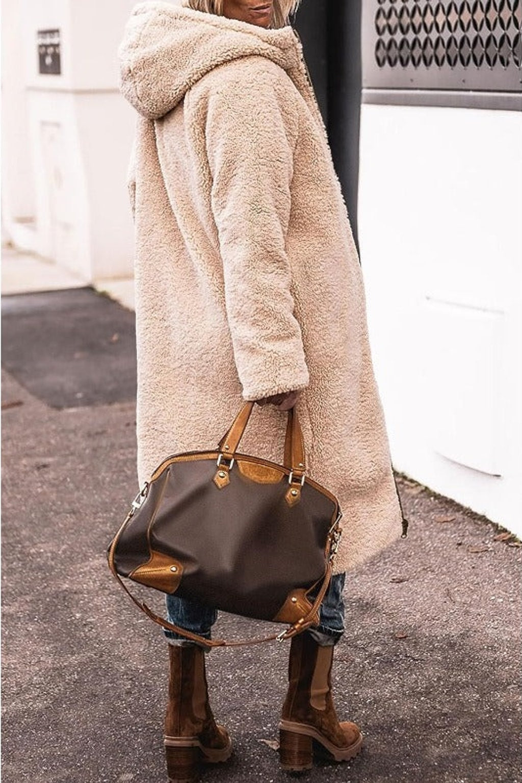 Reversible Down-Filled Long Hooded Winter Coat - 2