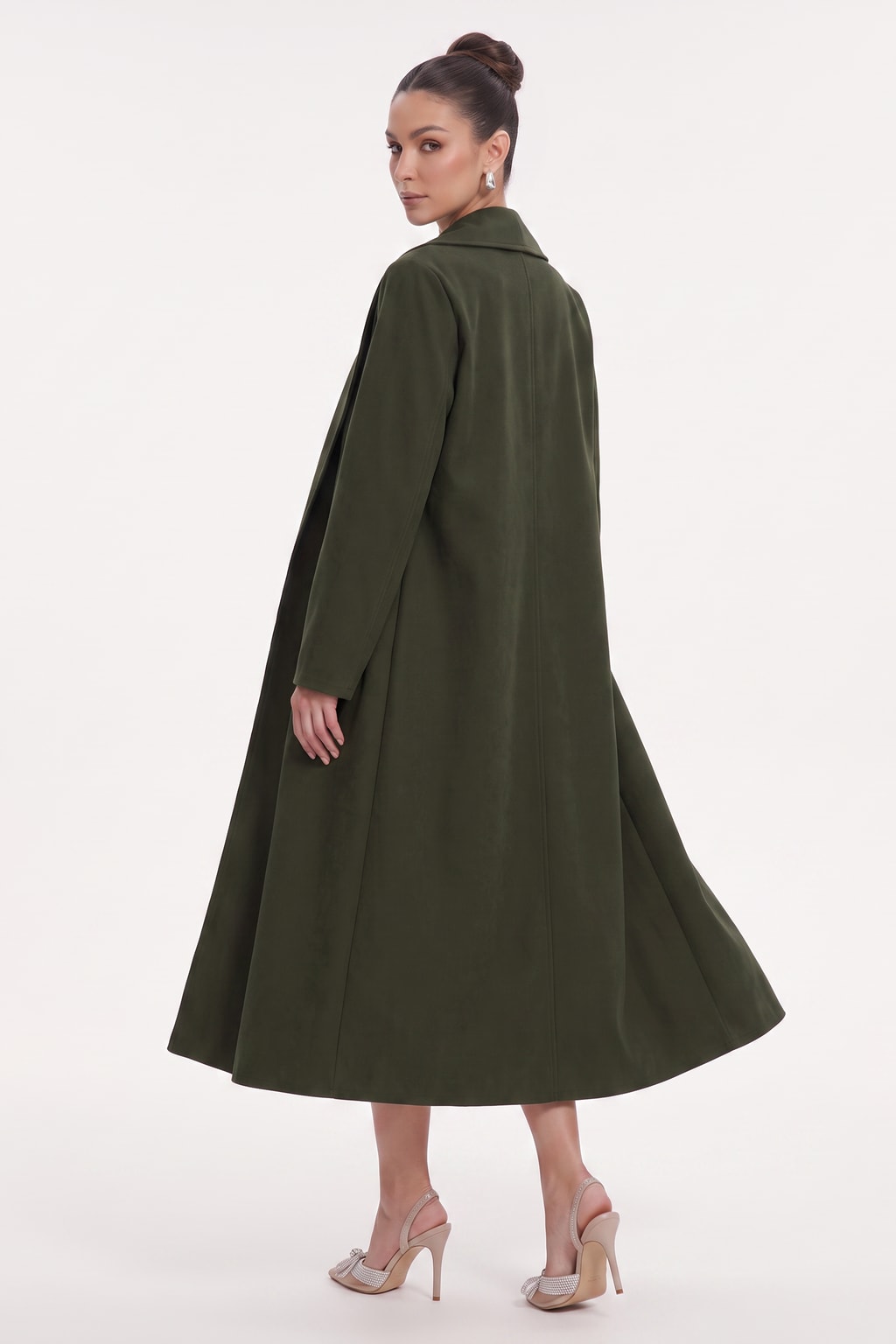 Longline Coat Flowing Open-Front Layer in Extended Sizes - 4