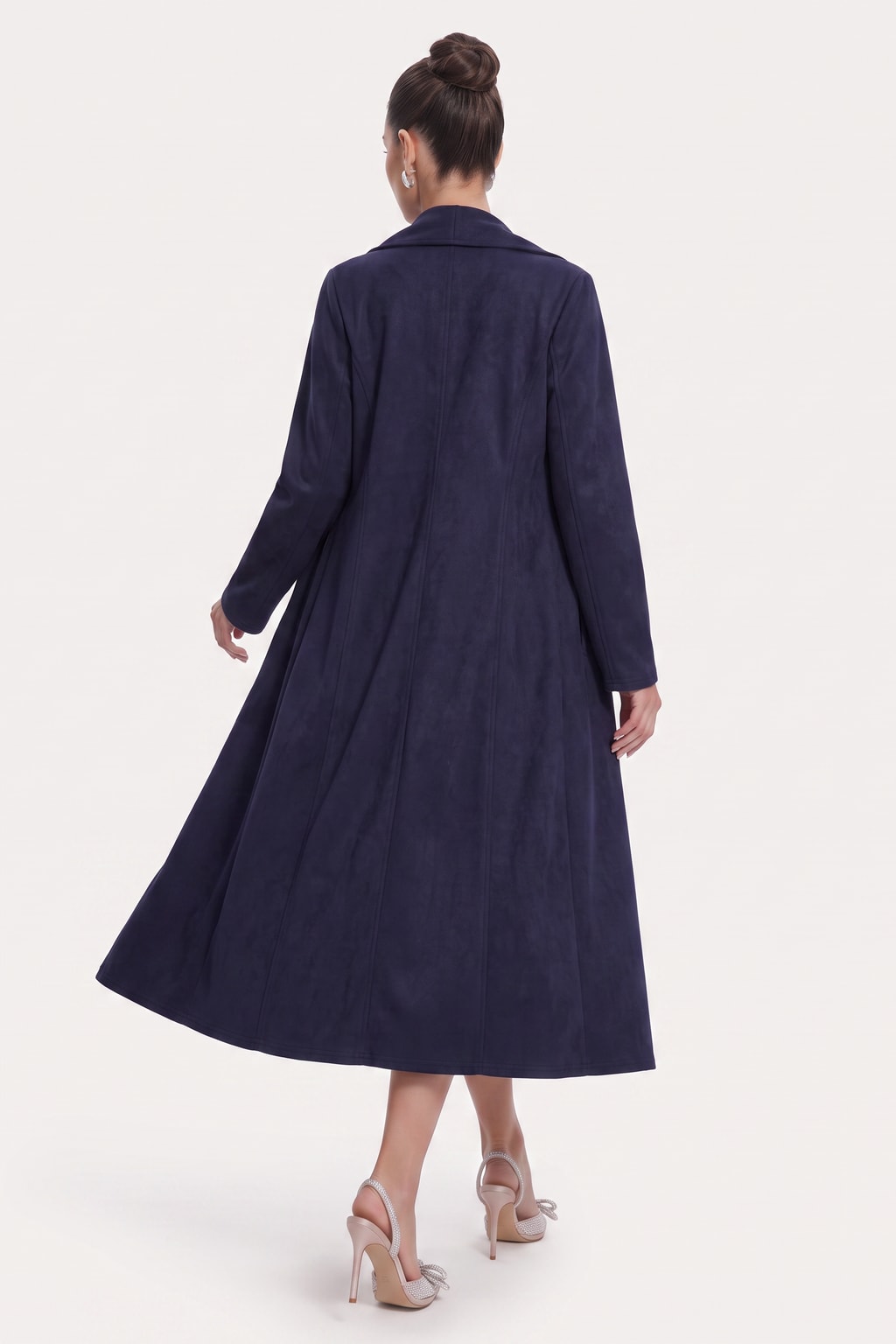 Longline Coat Flowing Open-Front Layer in Extended Sizes - 7