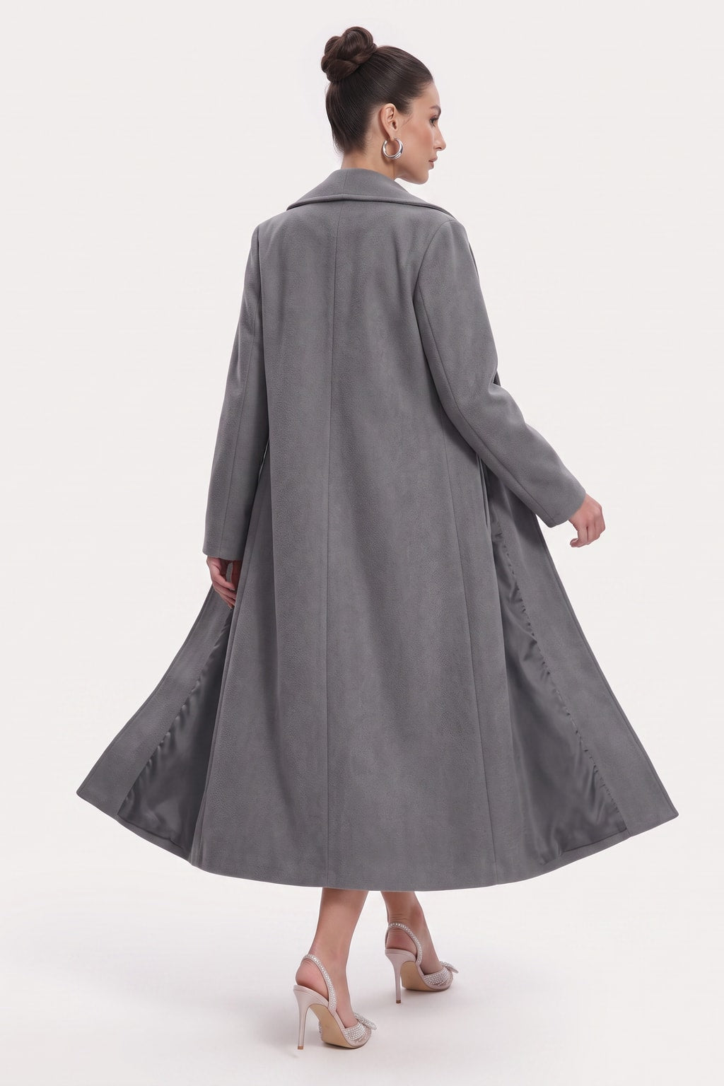 Longline Coat Flowing Open-Front Layer in Extended Sizes - 13