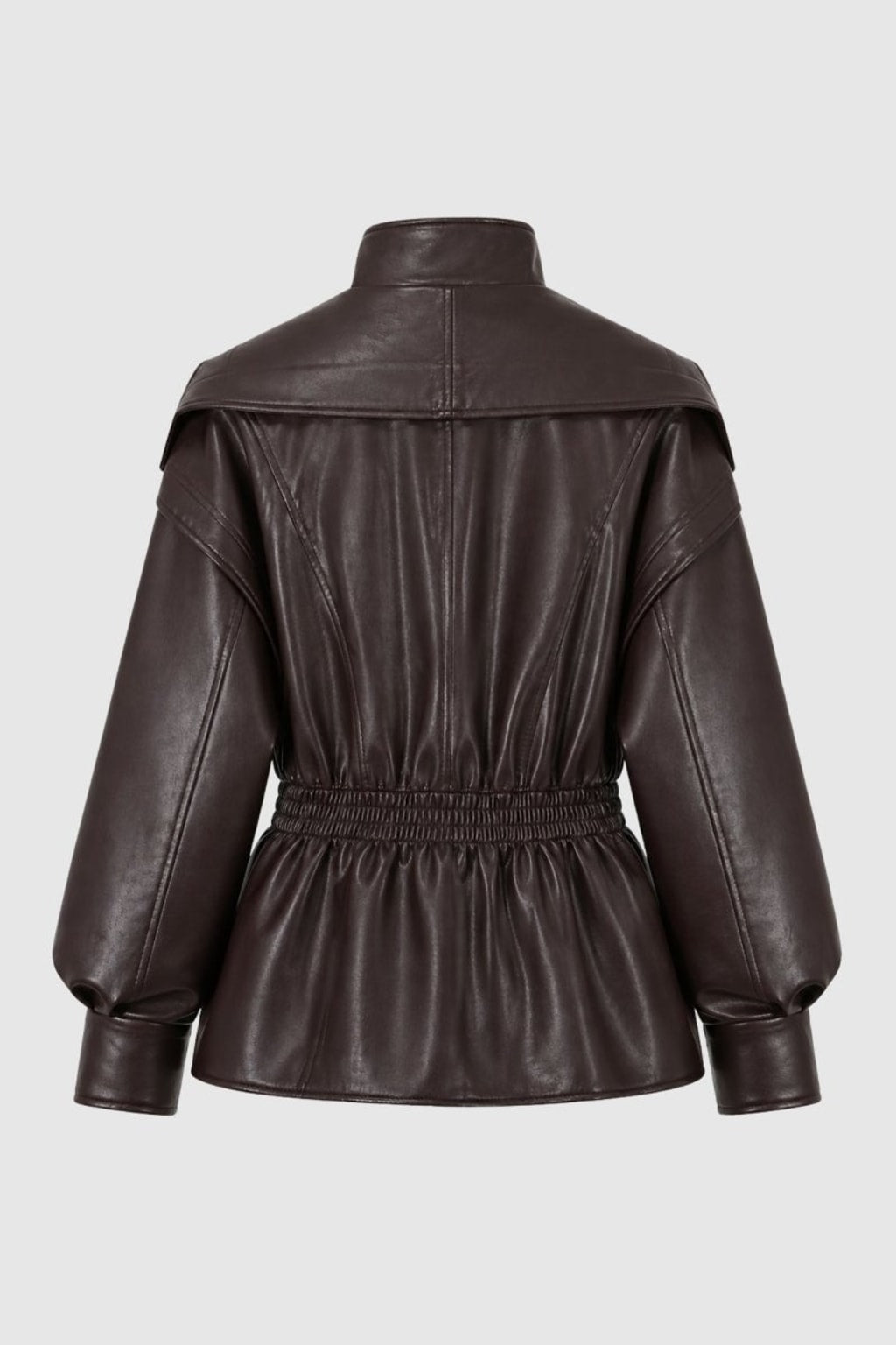 Timeless Leather Moto Jacket With Notch Lapel - 9
