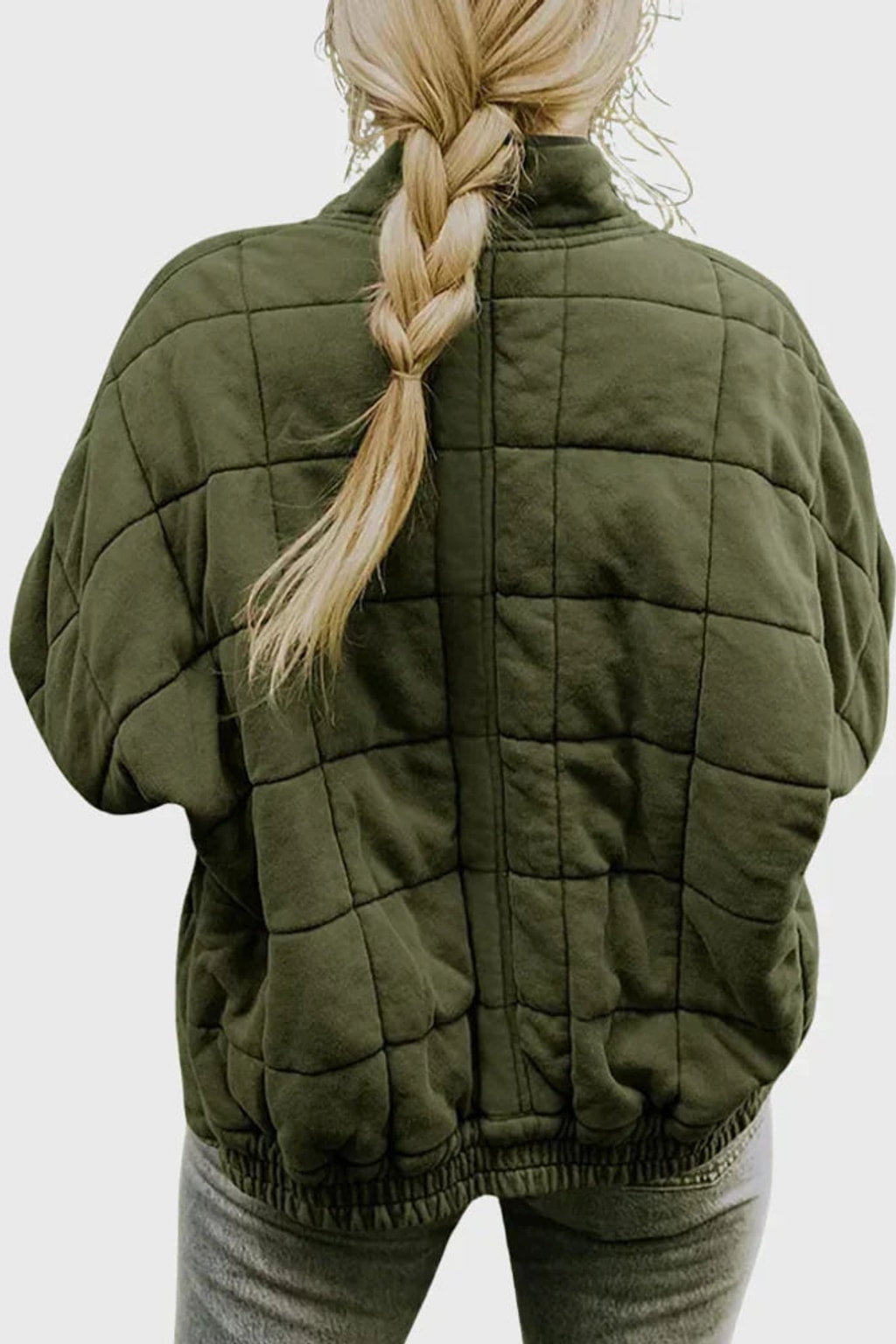 Quilted Cozy Puffer Jacket With Funnel Neck - 3