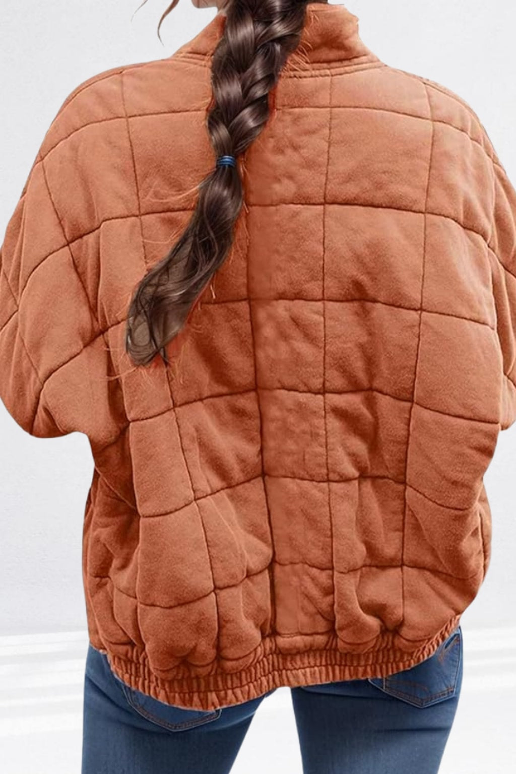 Quilted Cozy Puffer Jacket With Funnel Neck - 13
