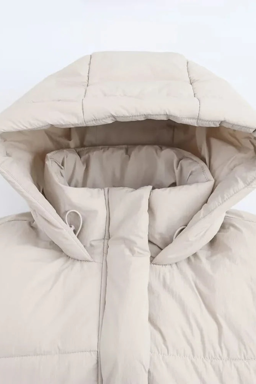 Quilted Cozy Puffer Jacket With Oversized Hooded Fit - 4