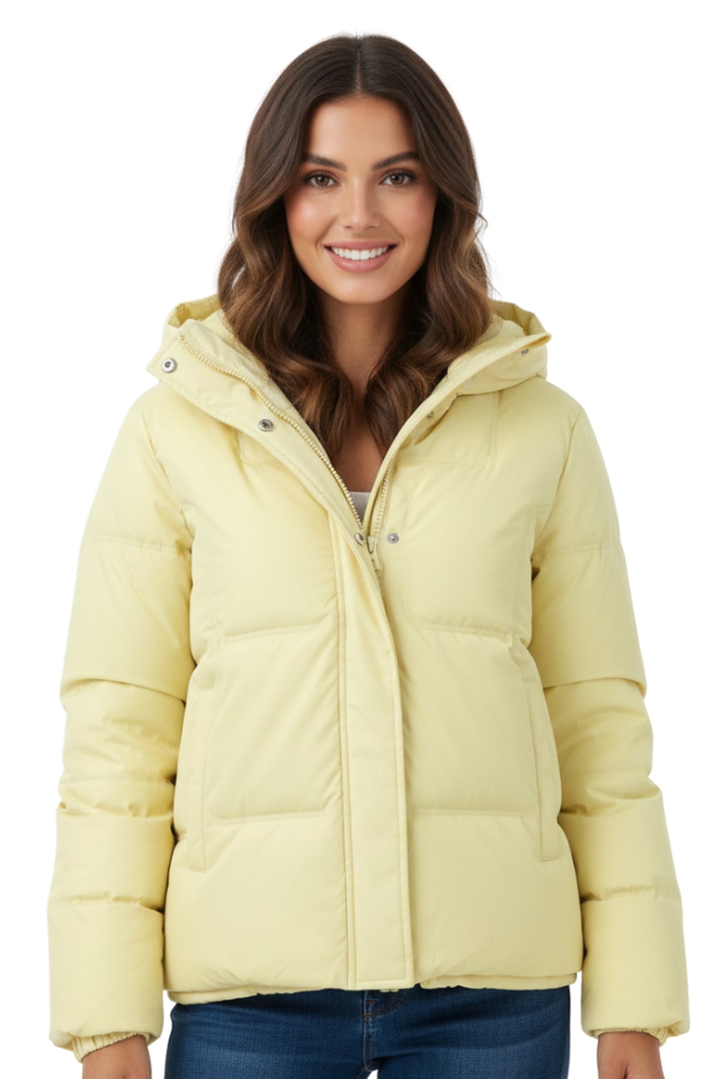 Quilted Effortless Puffer Jacket With Hood - Lightweight Womens Coat - 8