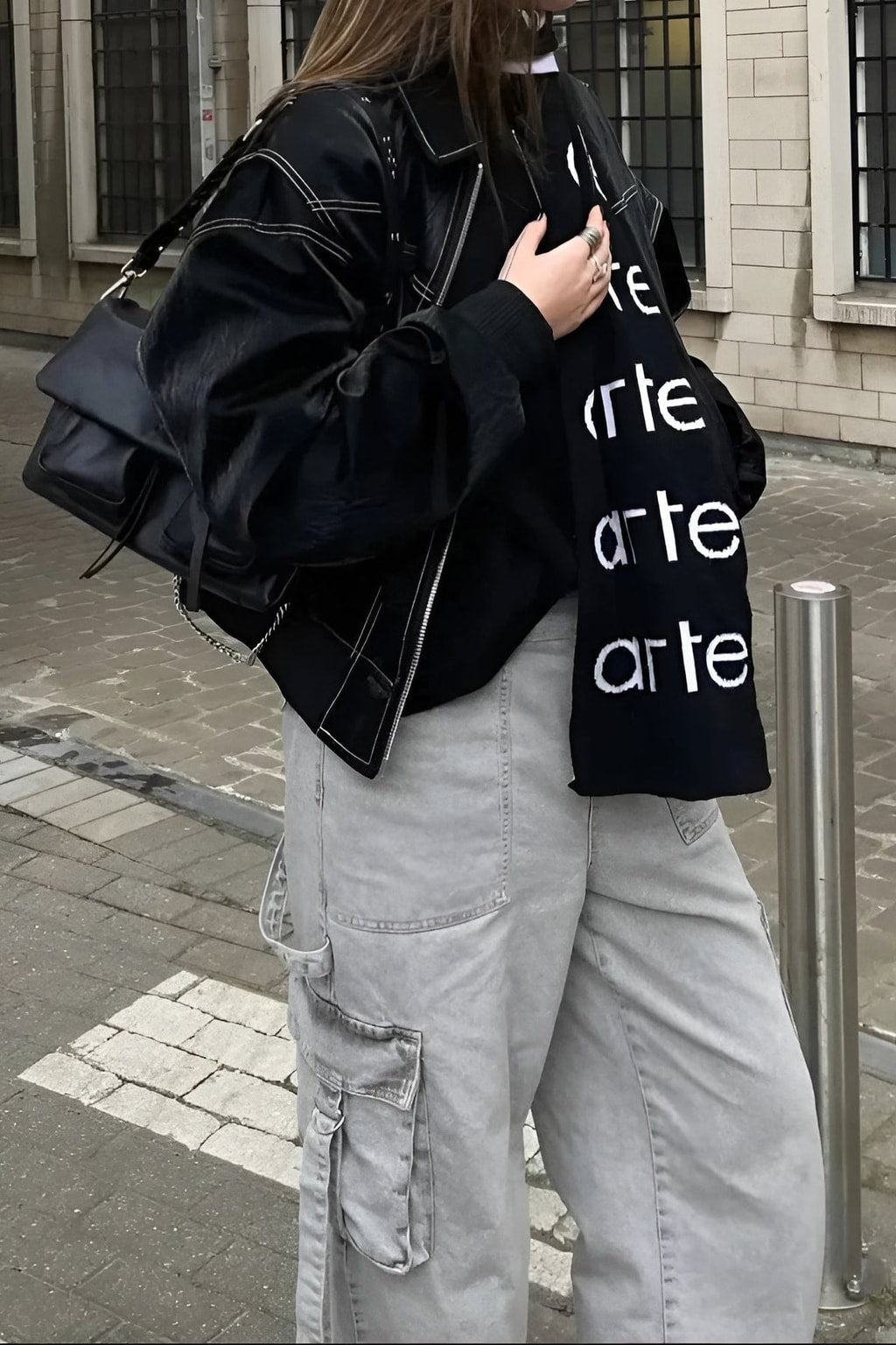 Relaxed Cozy Oversized Structured Bomber Jacket - 8