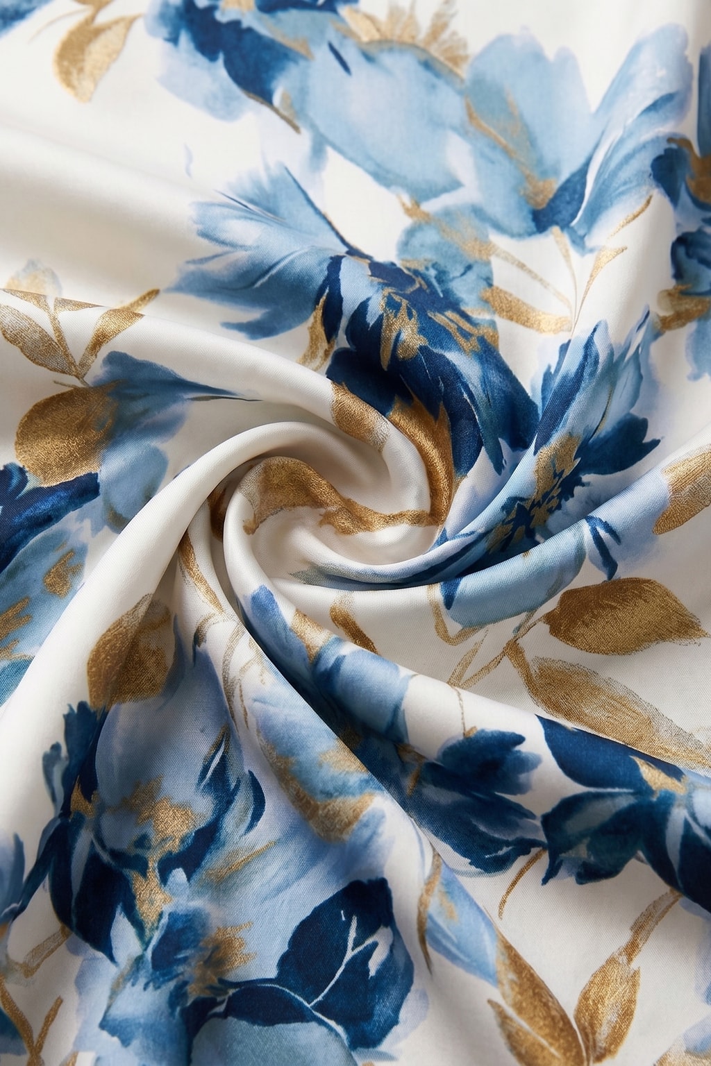 Floral Wrap Midi Dress With Ruched Waist - 4
