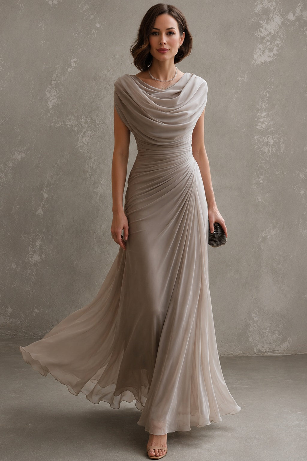 Ruched Sleeveless Maxi Dress - 2