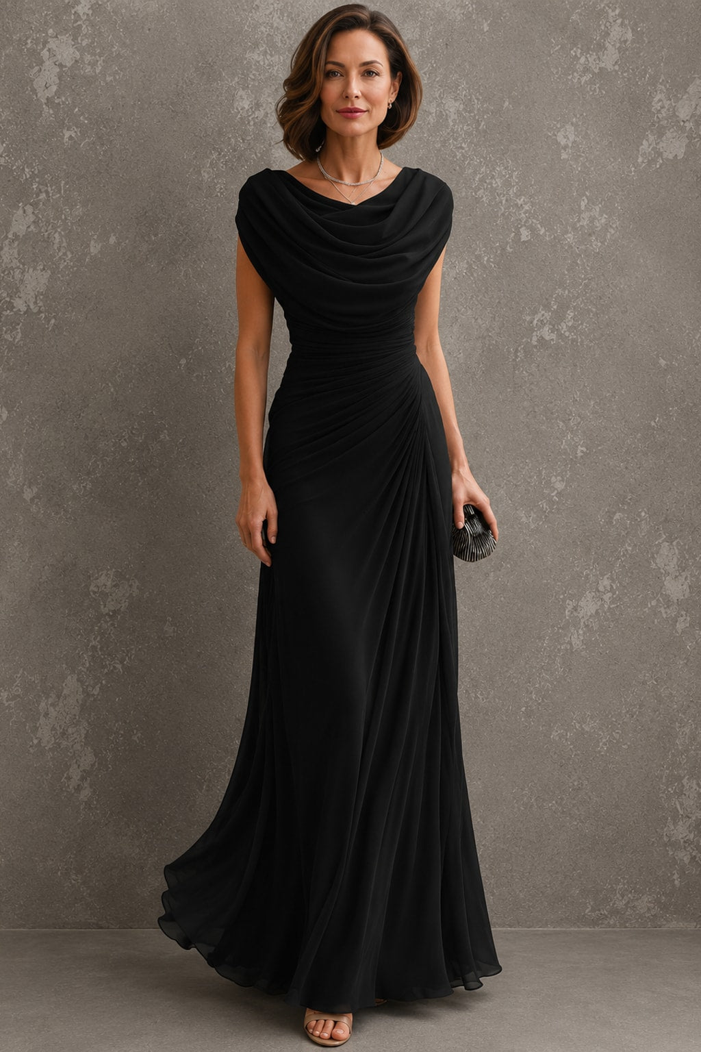 Ruched Sleeveless Maxi Dress - 3