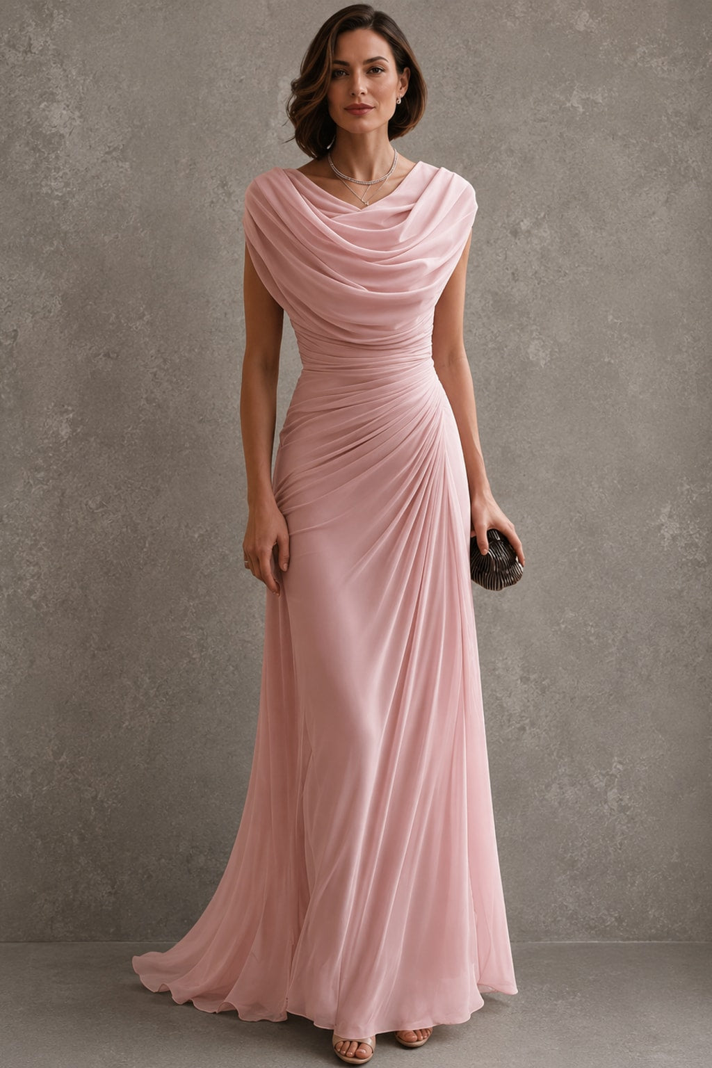 Ruched Sleeveless Maxi Dress - 4