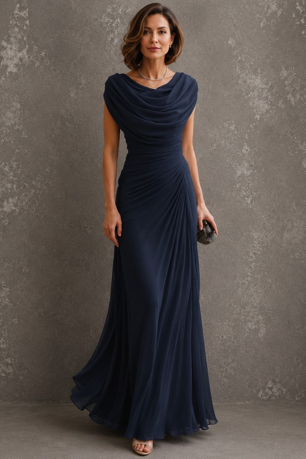 Ruched Sleeveless Maxi Dress - 5
