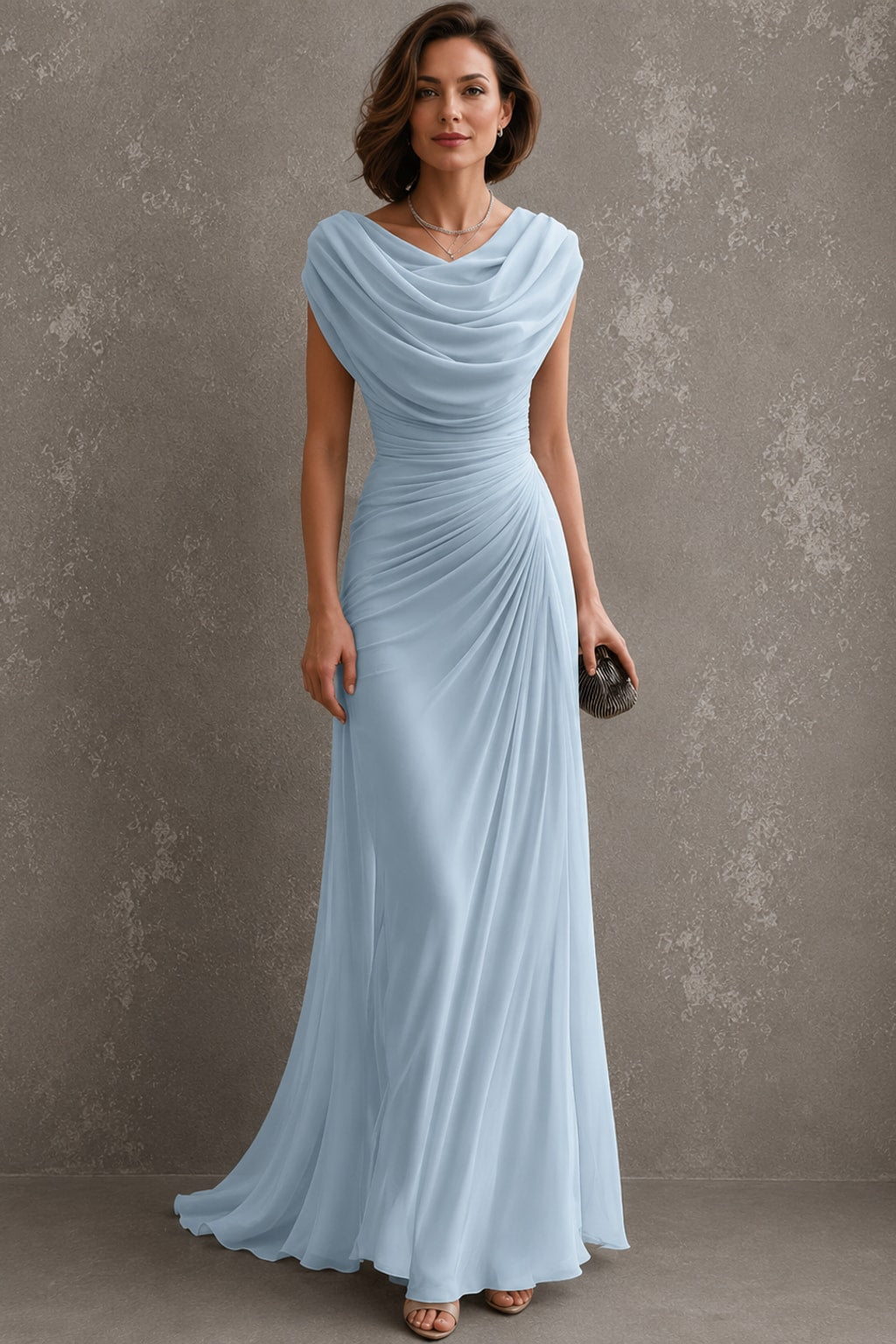 Ruched Sleeveless Maxi Dress - 6