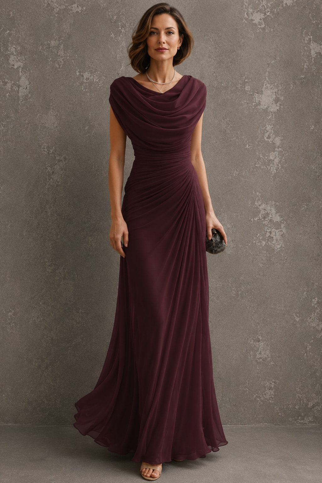 Ruched Sleeveless Maxi Dress - 7