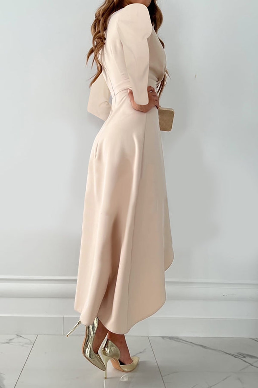 Polyester Ruffle Maxi Dress - 5