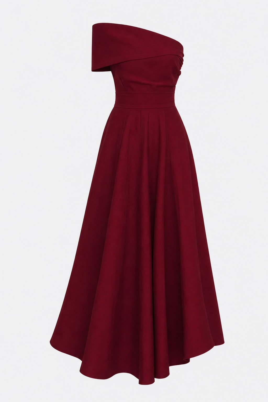 Lightweight Flowy Maxi Dress With Round Neckline - 1