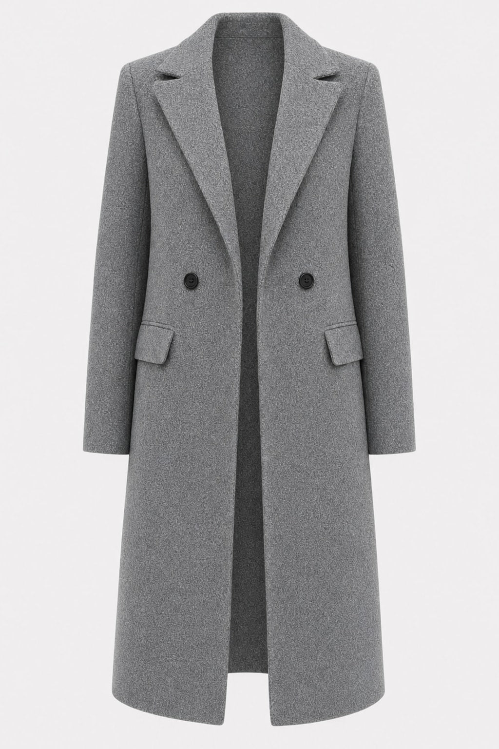 Tailored Longline Coat Warm, Pocketed Everyday Wear - 1