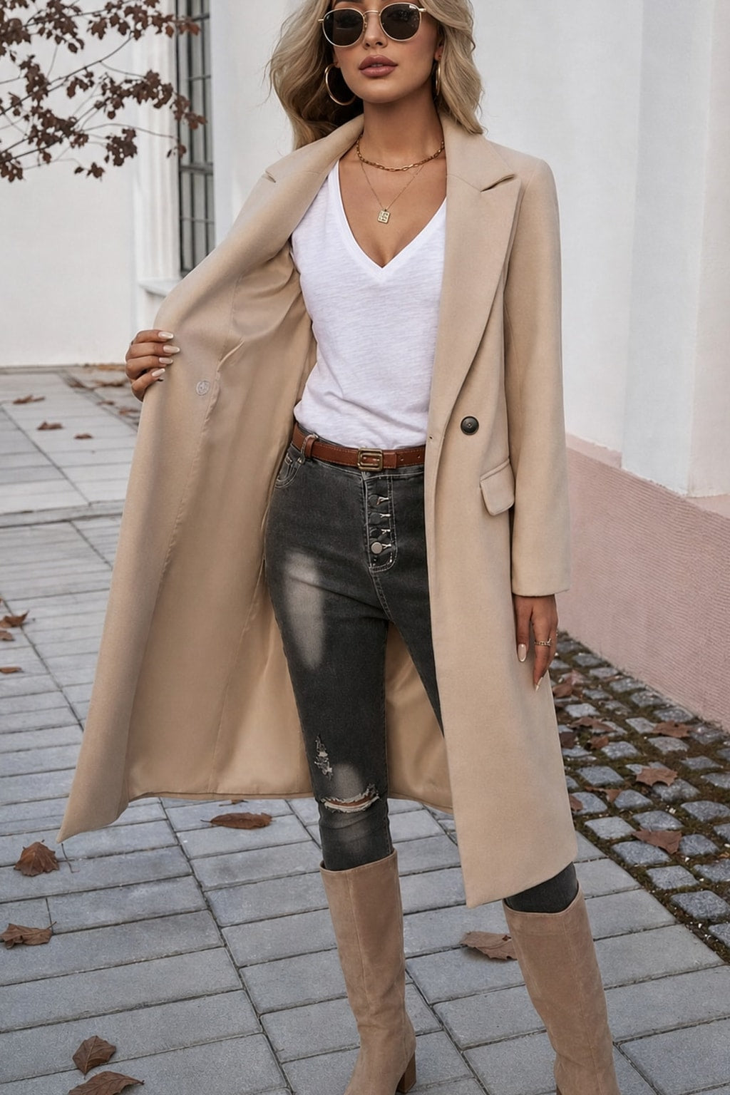 Tailored Longline Coat Warm, Pocketed Everyday Wear - 9