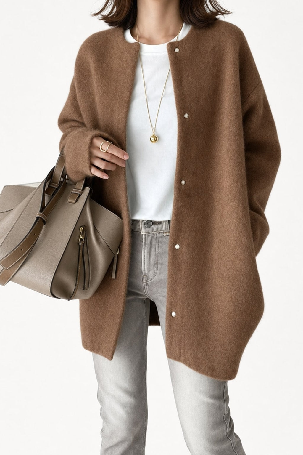 Cozy Insulated Shawl-Collar Winter Coat - 4
