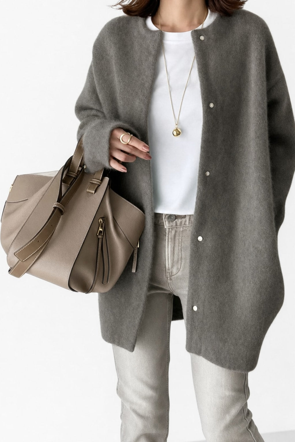 Cozy Insulated Shawl-Collar Winter Coat - 5