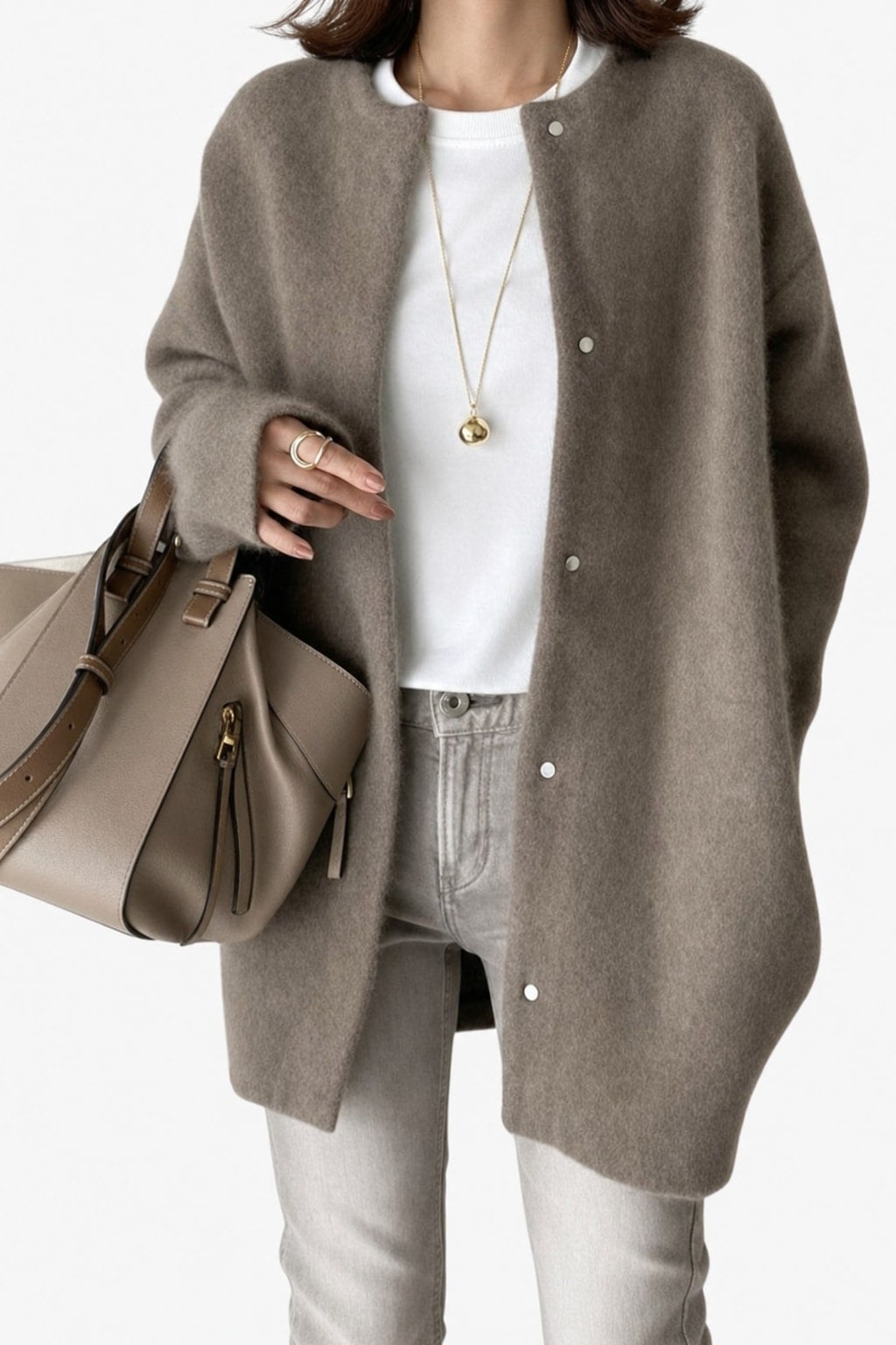 Cozy Insulated Shawl-Collar Winter Coat - 6