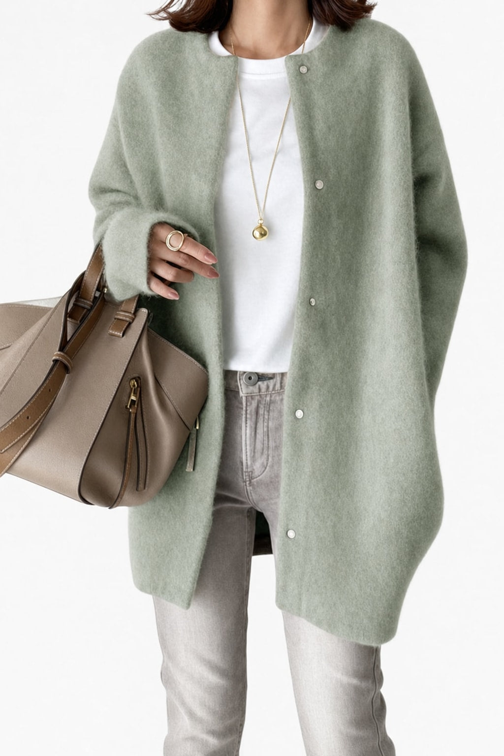Cozy Insulated Shawl-Collar Winter Coat - 7