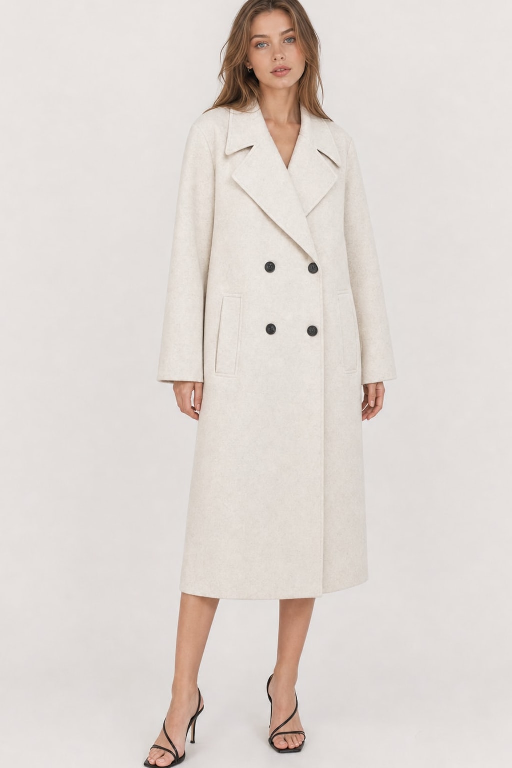 Elegant Blend Double-Breasted Overcoat - 4