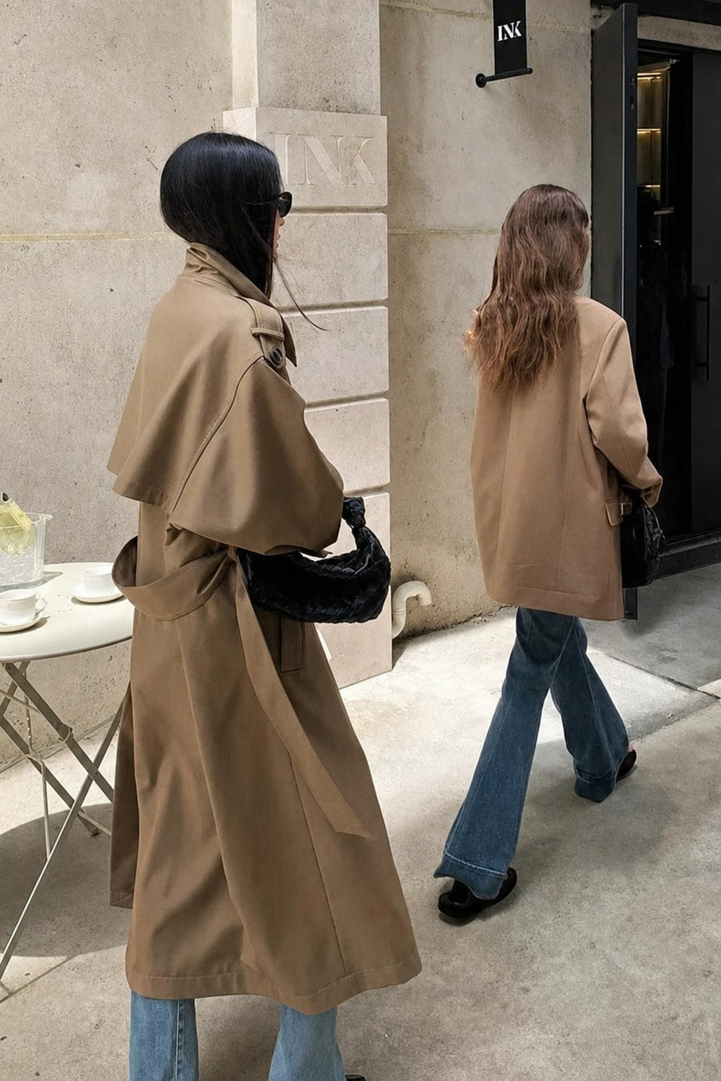 Cozy Polyester Trench Coat with Oversized Fit - 6