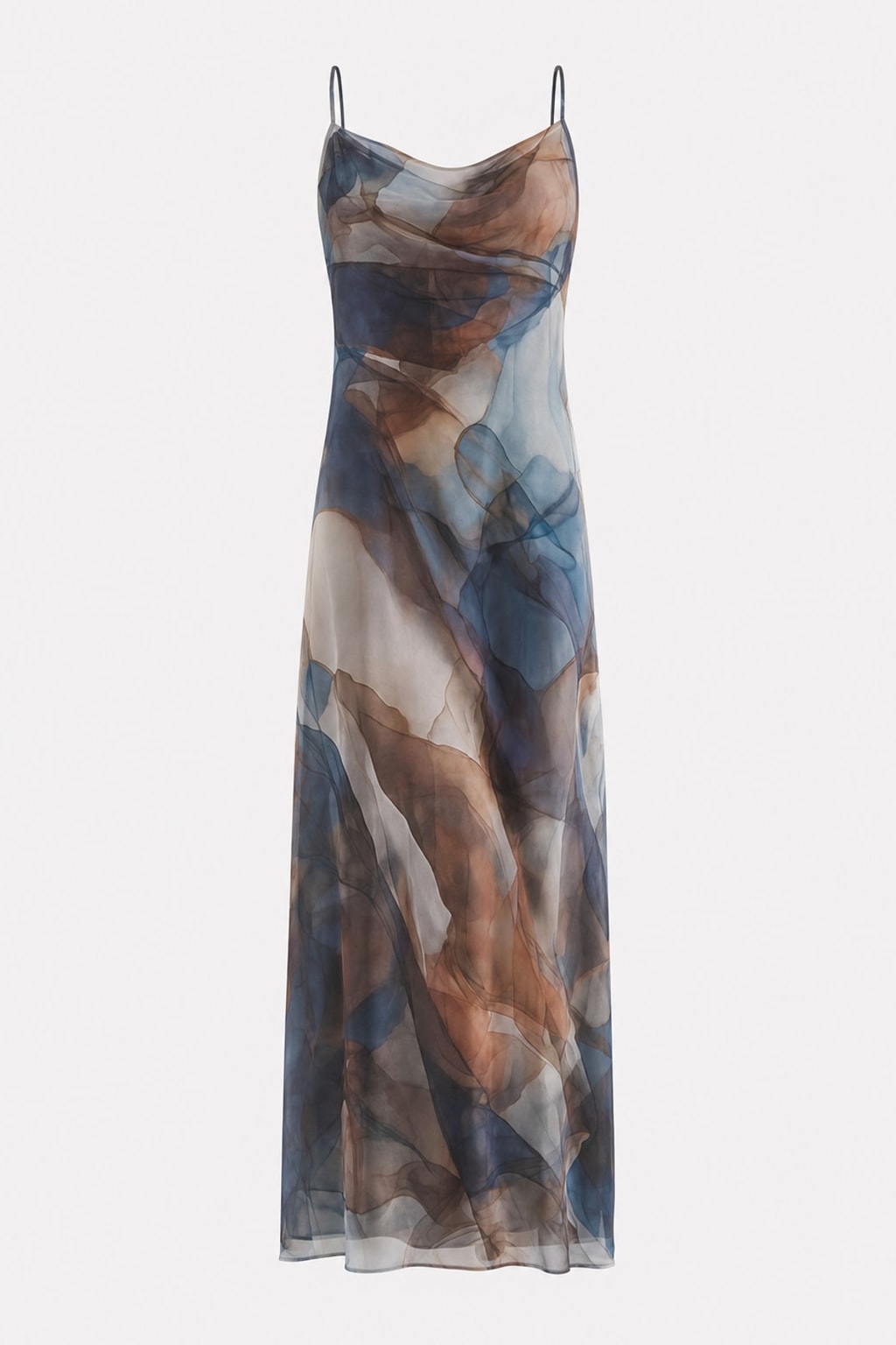 Multicolor Effortless Loose-Fit Maxi Dress - 1