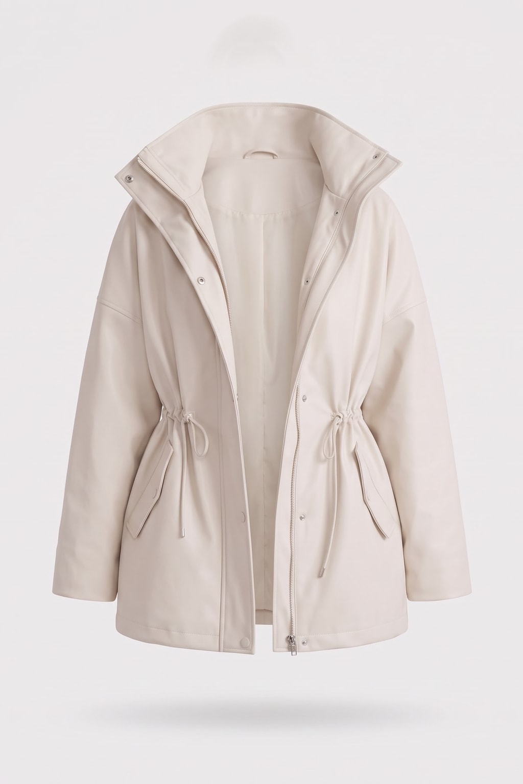 Utility Jacket With Drawstring Waist - 1