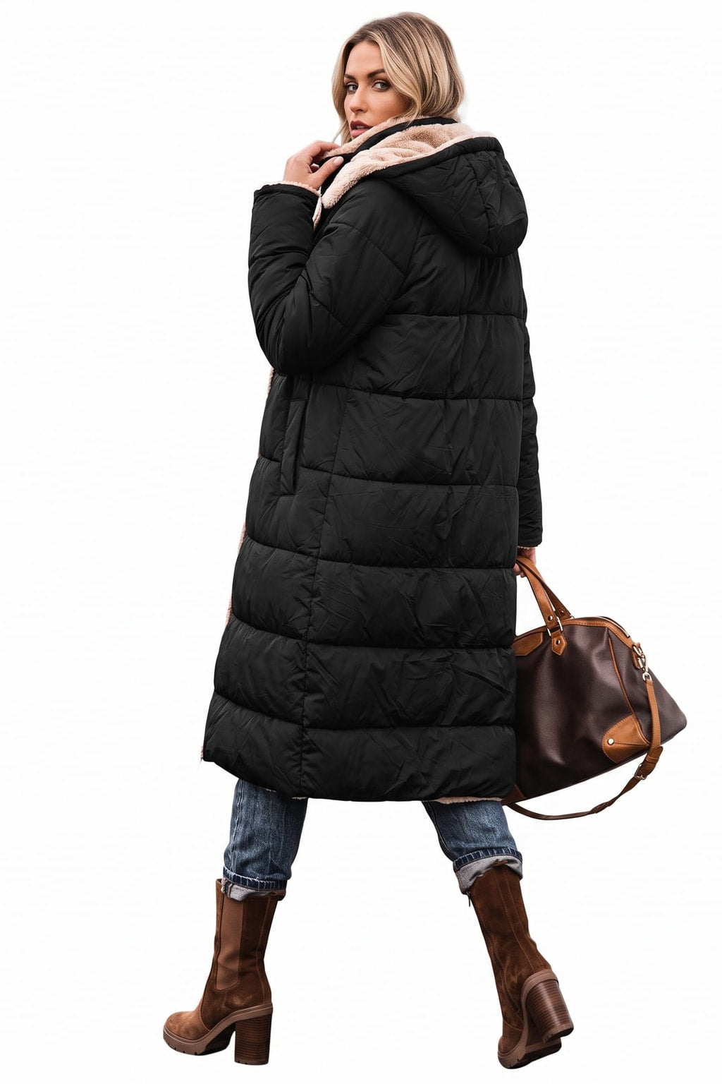 Reversible Tailored Coat Long Winter Fit - 10