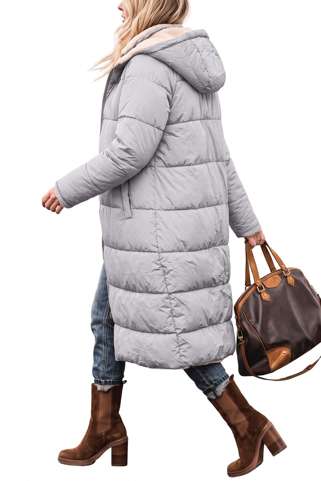 Reversible Tailored Coat Long Winter Fit - 14