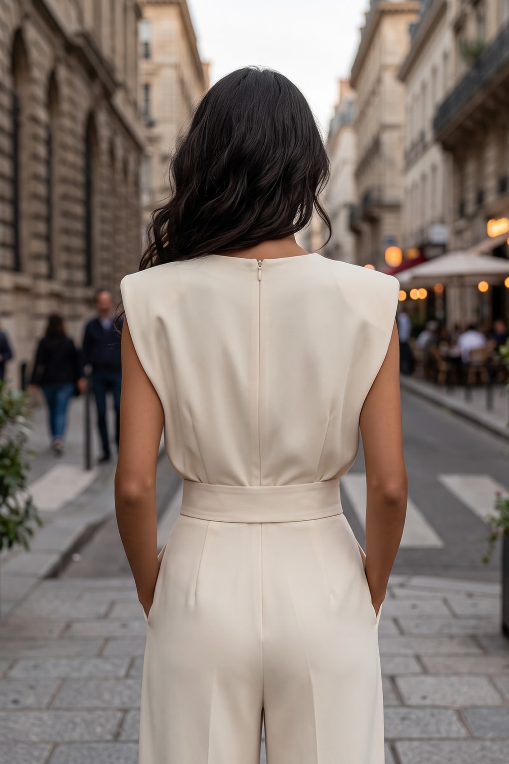 Belted Flowy Jumpsuit for Women - 3
