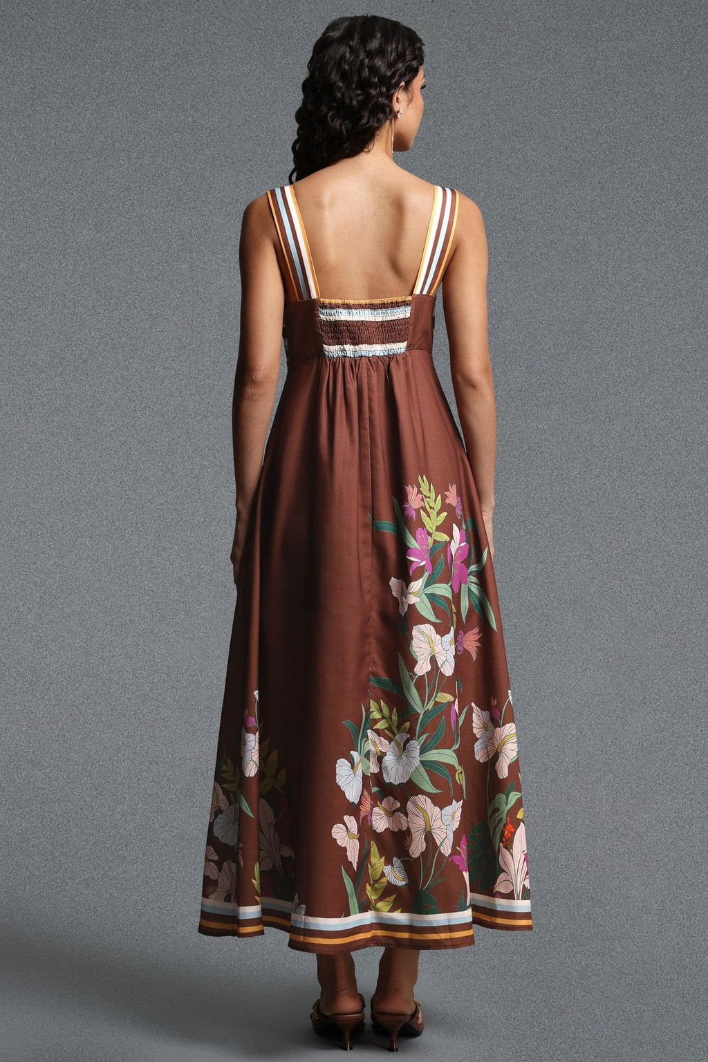 Twist-Front Printed Sundress - 4