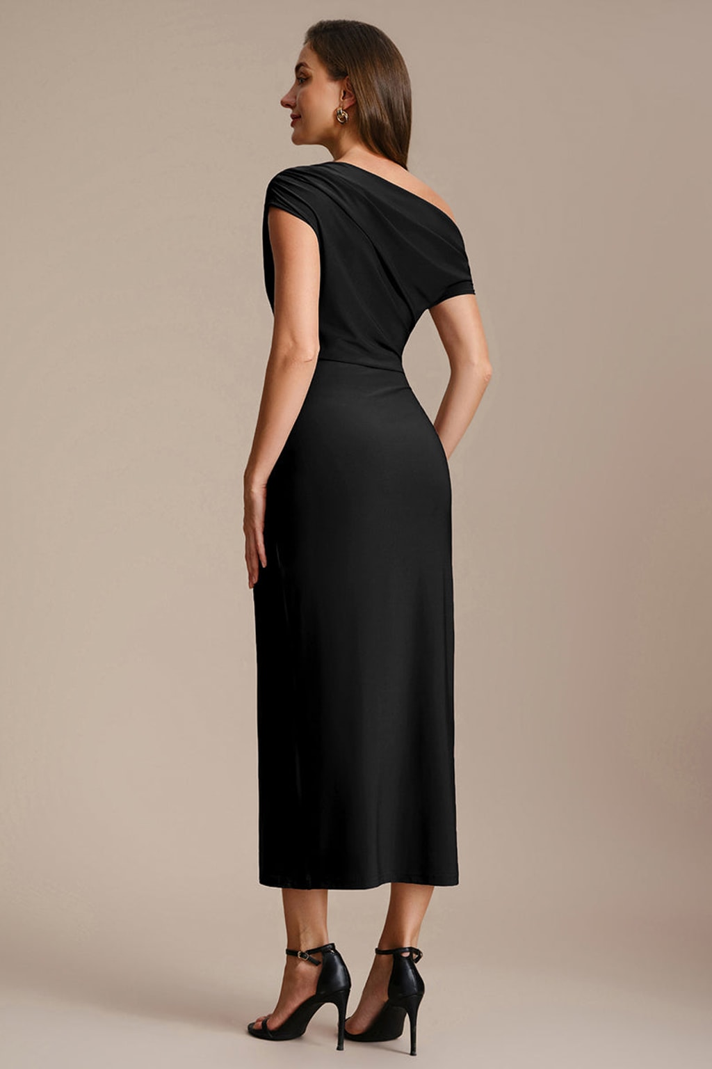 Knit Off-The-Shoulder Bodycon Wedding Guest Dress - 6