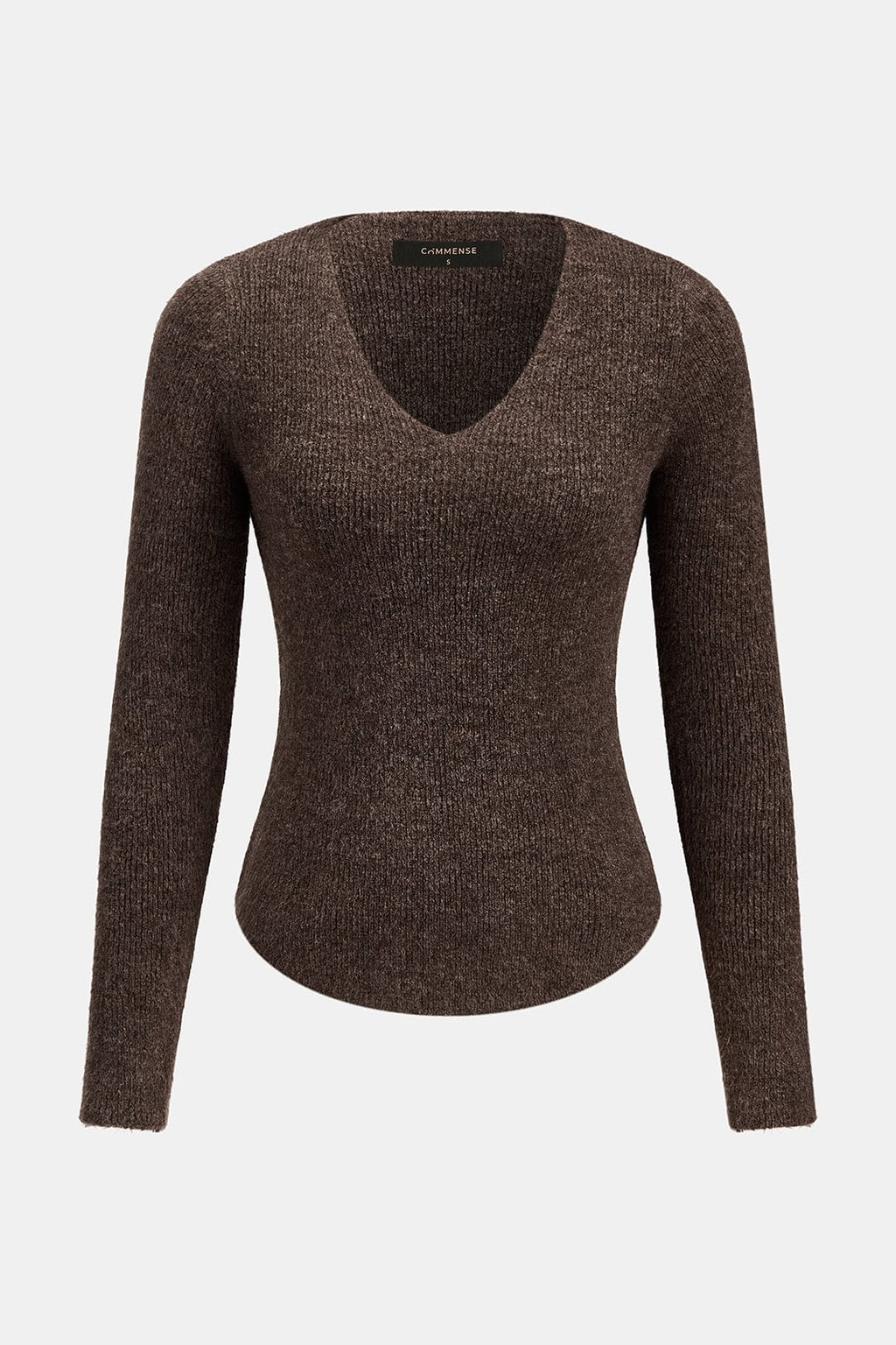 Knit Three-Piece Set With Scarf Collar - 7