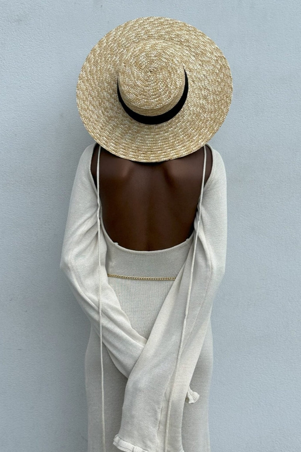 Cloud-Knit Open Back Maxi Dress - 6