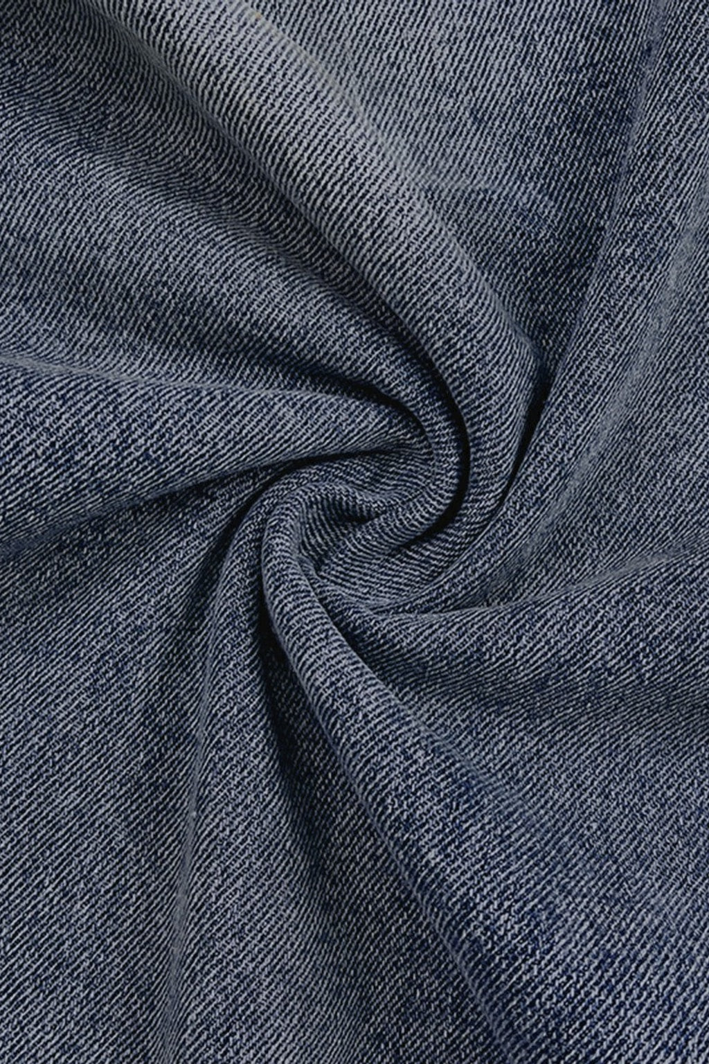 Blue Denim Wide-Leg Jeans With Bow Waist Detail - 12