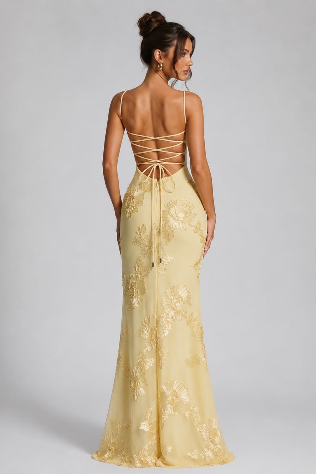 Floral Corset Maxi Dress – Sculpted Silhouette - 3