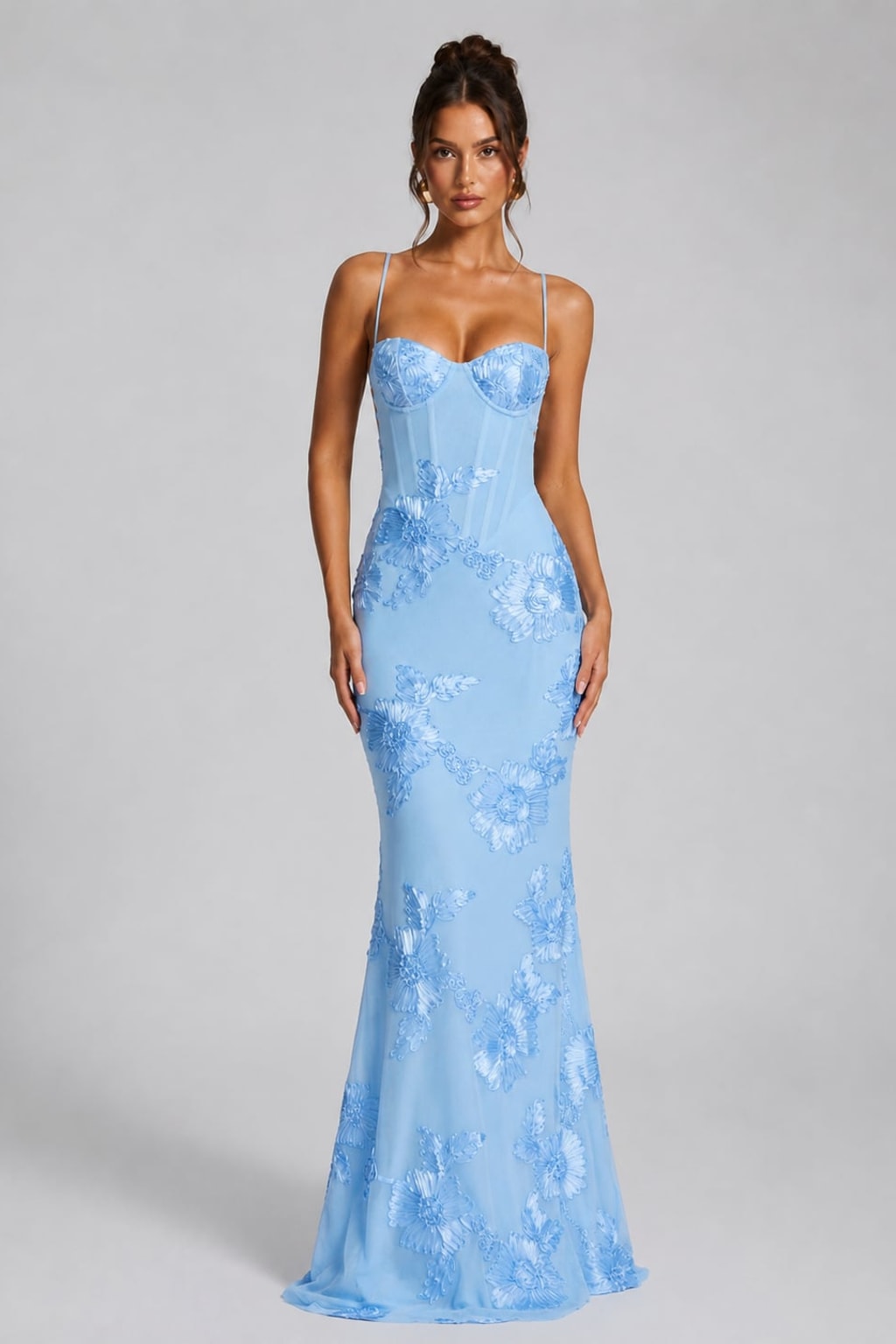 Floral Corset Maxi Dress – Sculpted Silhouette - 6