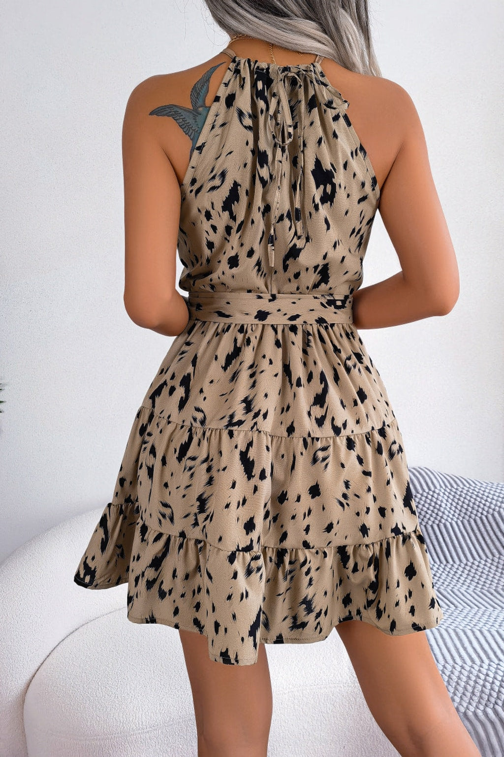 Leopard Print Summer Dress for Women - 5