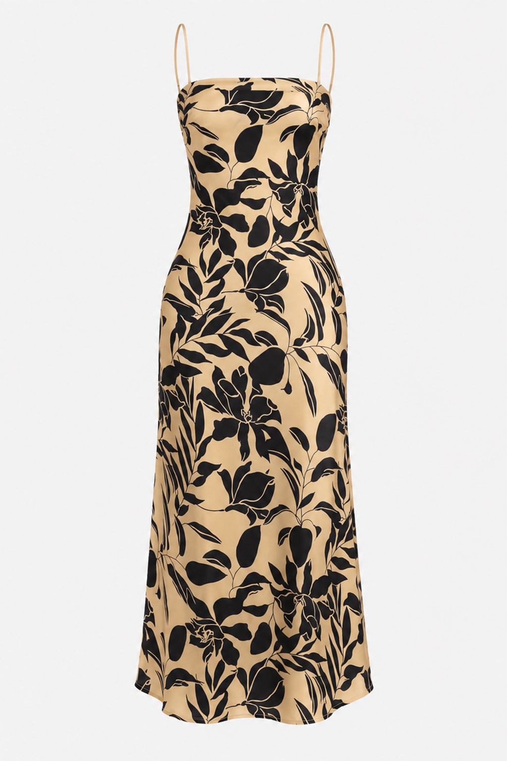 Floral Print Flowy Maxi Dress - 1