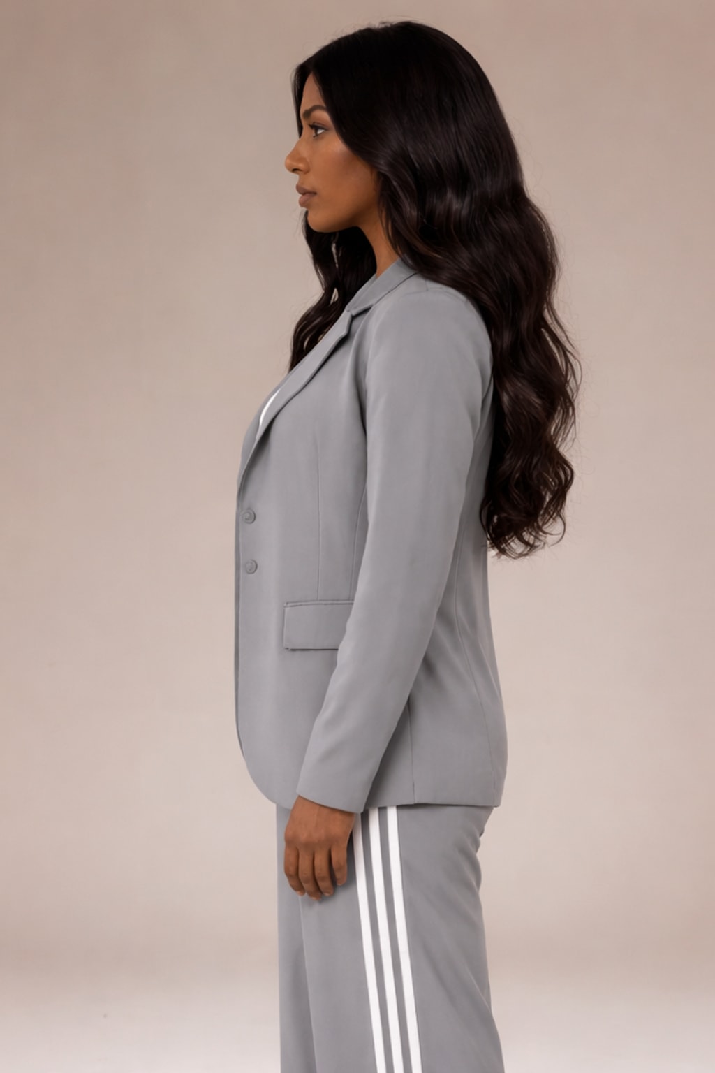 Tailored Blazer & Wide Leg Pants Set - 6