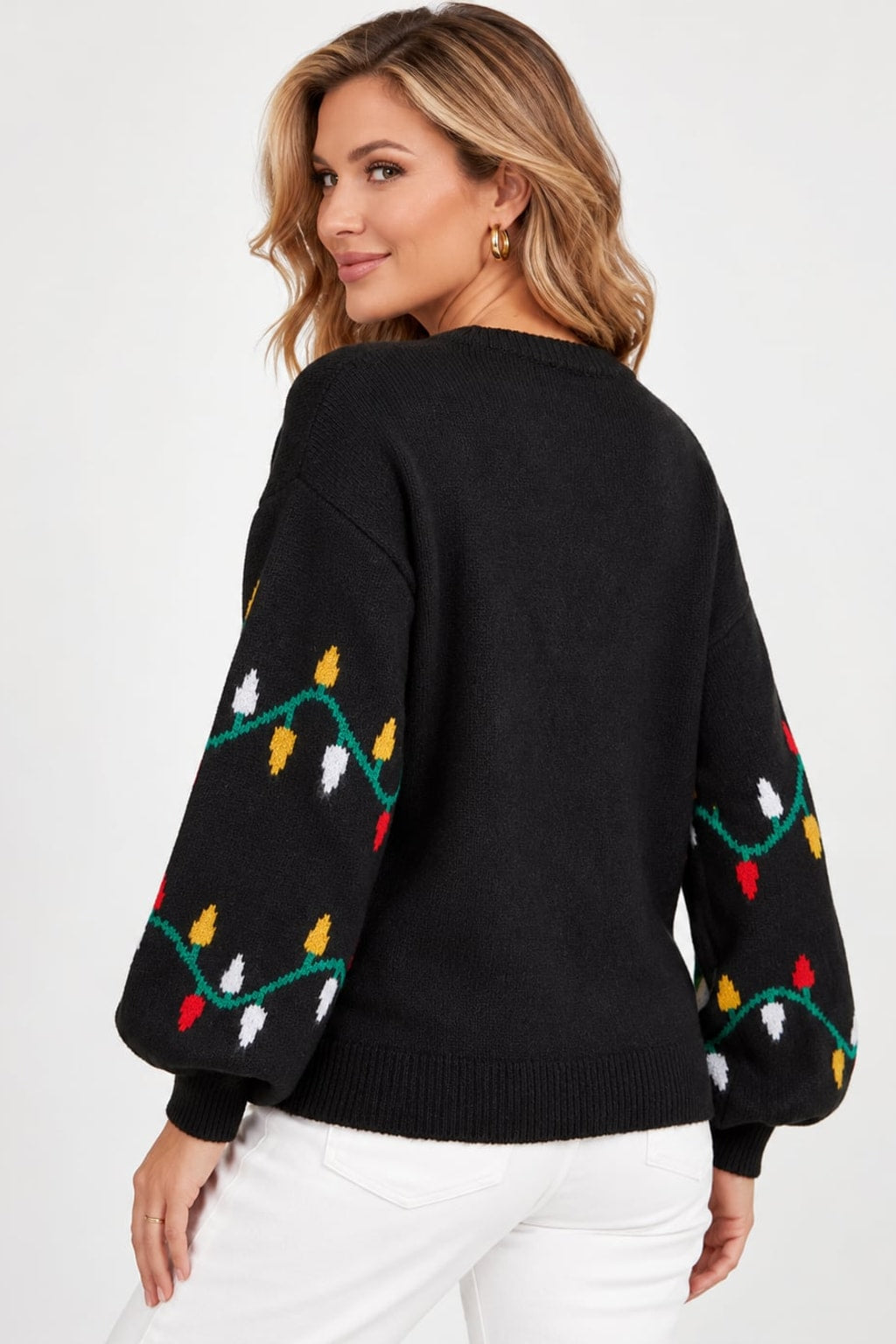 Knitwear Christmas Sweater Festive Light Motif - 3