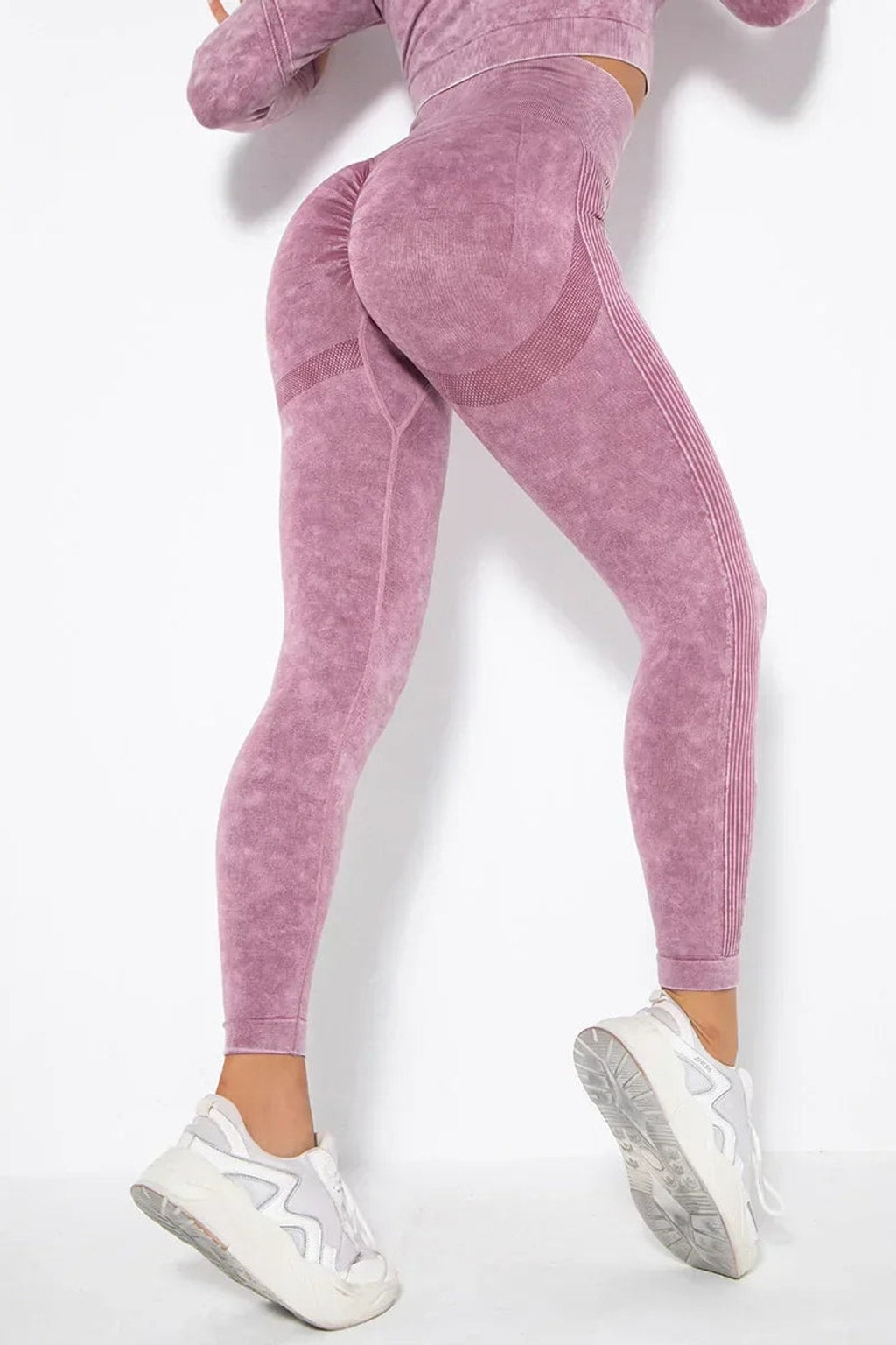 Seamless Cropped Yoga Top With Ribbed Hem - 14